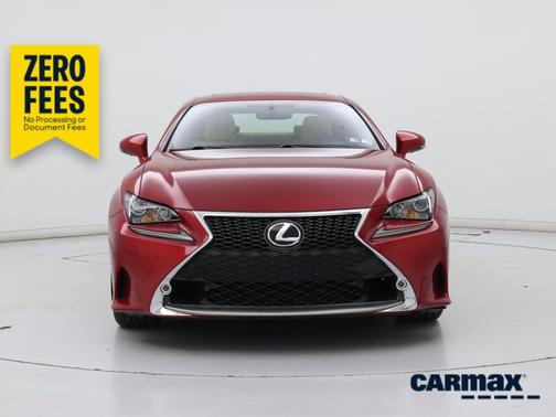 Red 2015 Lexus RC 350