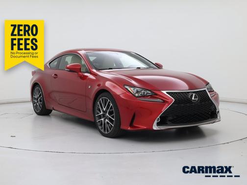 Red 2015 Lexus RC 350