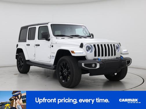 White 2023 Jeep Wrangler 4xe Unlimited Sahara