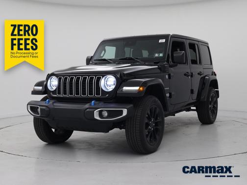 Black 2024 Jeep Wrangler 4xe Sahara