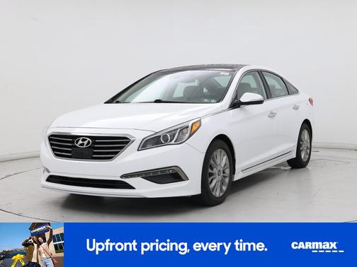 White 2015 Hyundai SONATA Limited