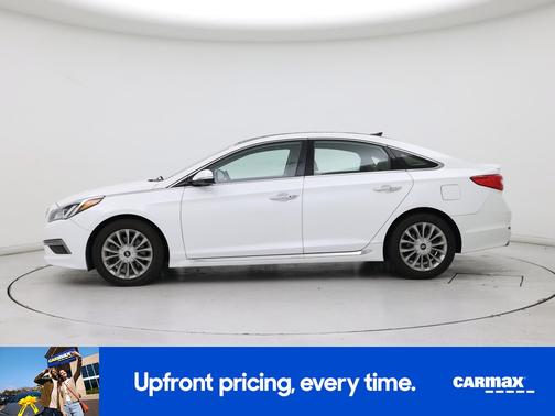 White 2015 Hyundai SONATA Limited