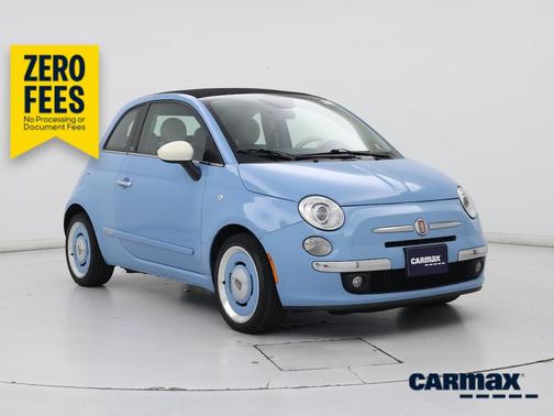 Blue 2015 FIAT 500 1957 Edition