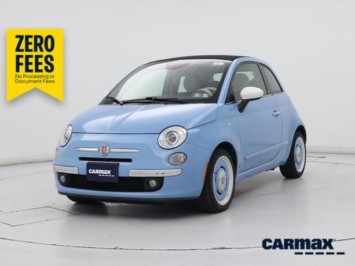 Blue 2015 FIAT 500 1957 Edition
