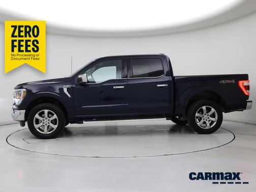 Blue 2022 Ford F-150 Lariat
