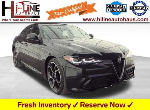 Vulcano Black Metallic 2024 Alfa Romeo Giulia Ti