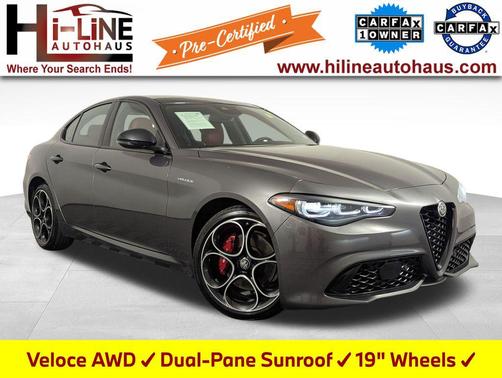 Vesuvio Gray Metallic 2024 Alfa Romeo Giulia Veloce AWD