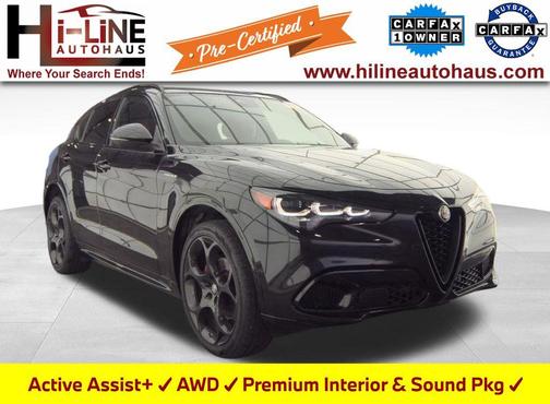 Vulcano Black Metallic 2024 Alfa Romeo Stelvio Veloce AWD