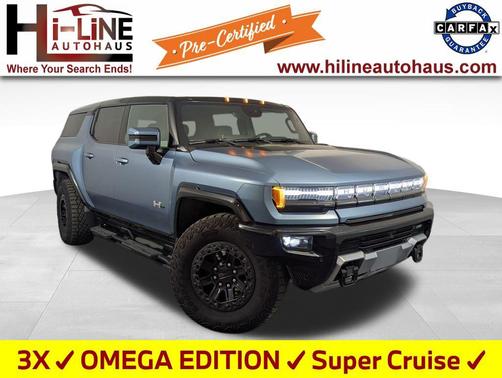 Neptune Blue Matte 2024 GMC HUMMER EV SUV 3X