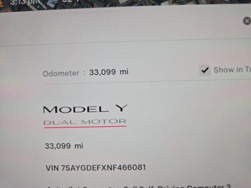 2022 Tesla Model Y Performance Dual Motor All-Wheel Drive