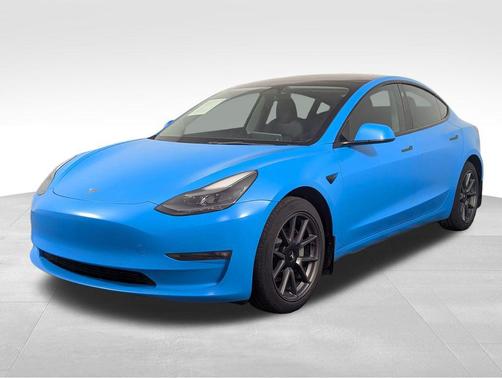 Carolina Blue 2022 Tesla Model 3 Long Range
