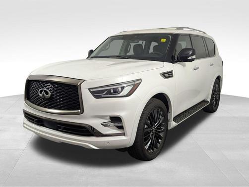 Moonstone White 2021 INFINITI QX80 PREMIUM SELECT