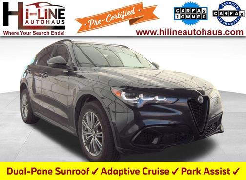 Vulcano Black Metallic 2024 Alfa Romeo Stelvio Sprint AWD