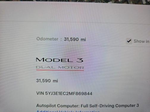 2021 Tesla Model 3 Performance