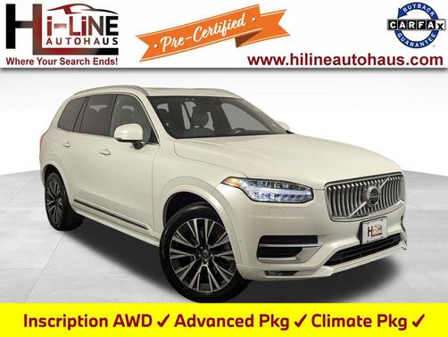 Crystal White 2022 Volvo XC90 T6 Inscription