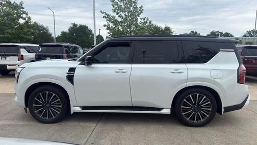 White / Black 2026 Nissan Armada Platinum Reserve