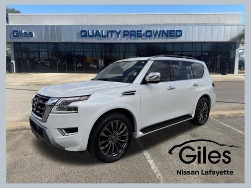 Aspen White Tricoat 2023 Nissan Armada Platinum