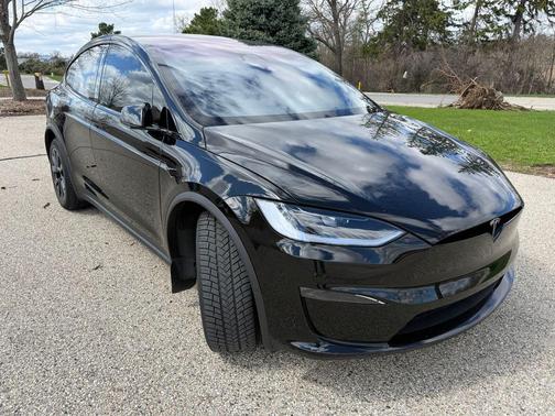 Solid Black 2023 Tesla Model X Plaid Tri Motor All-Wheel Drive