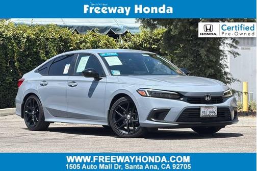 Sonic Gray Pearl 2022 Honda Civic