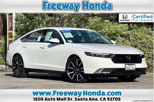 Platinum White Pearl 2024 Honda Accord Hybrid Sedan