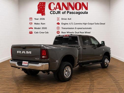 Granite Crystal Clearcoat Metallic 2026 RAM 3500 Tradesman
