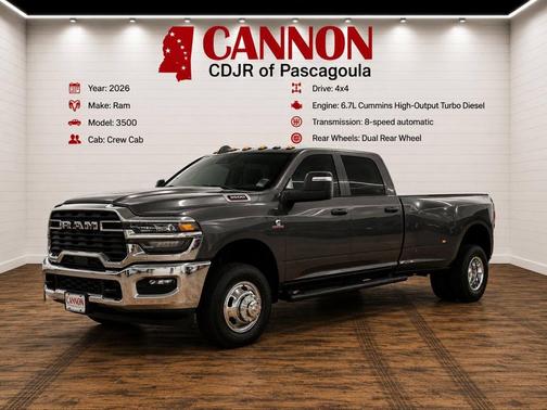 Granite Crystal Clearcoat Metallic 2026 RAM 3500 Tradesman
