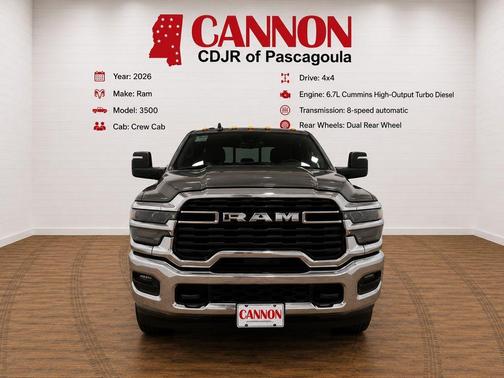 Granite Crystal Clearcoat Metallic 2026 RAM 3500 Tradesman