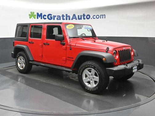 Firecracker Red Clearcoat 2018 Jeep Wrangler JK Unlimited Sport