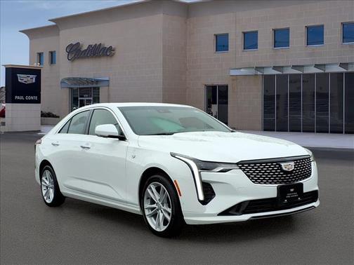 Summit White 2023 Cadillac CT4 Luxury