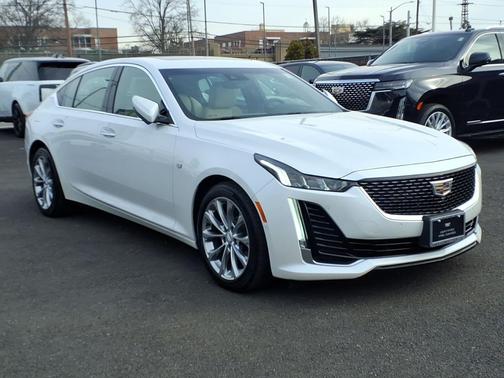 Crystal White Tricoat 2023 Cadillac CT5 Luxury