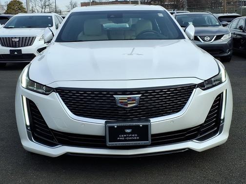 Crystal White Tricoat 2023 Cadillac CT5 Luxury