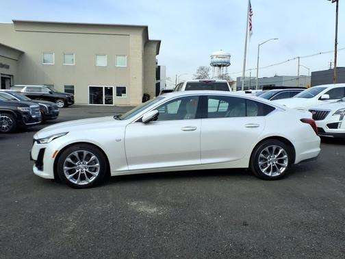 Crystal White Tricoat 2023 Cadillac CT5 Luxury