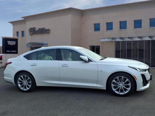 Crystal White Tricoat 2023 Cadillac CT5 Premium Luxury