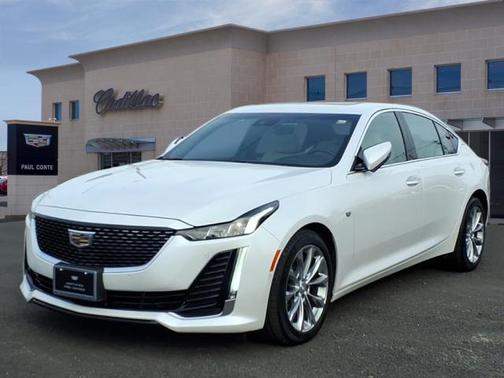 Crystal White Tricoat 2023 Cadillac CT5 Premium Luxury
