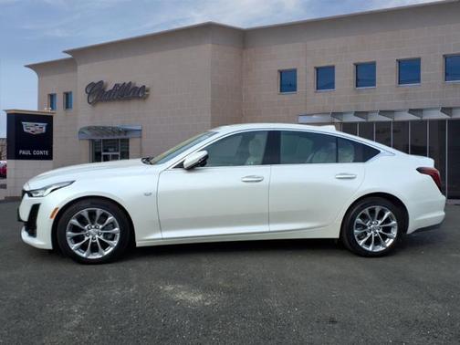 Crystal White Tricoat 2023 Cadillac CT5 Premium Luxury