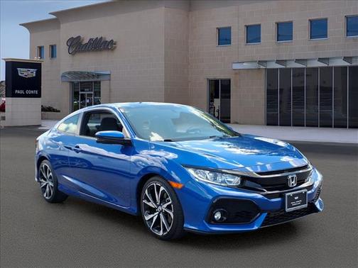 Aegean Blue Metallic 2018 Honda Civic Si