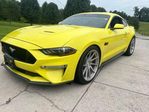 Yellow 2021 Ford Mustang GT