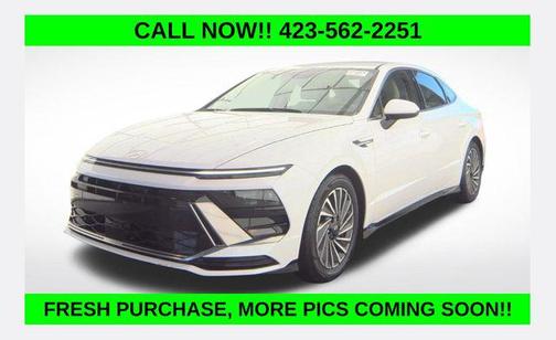 Serenity White 2025 Hyundai SONATA Hybrid SE