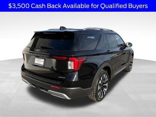 Agate Black Metallic 2026 Ford Explorer Platinum