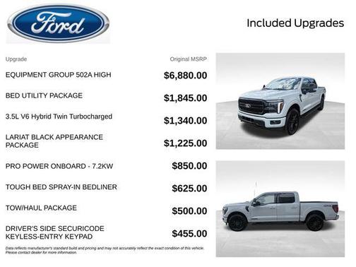 Agate Black Metallic 2026 Ford F-150 Lariat