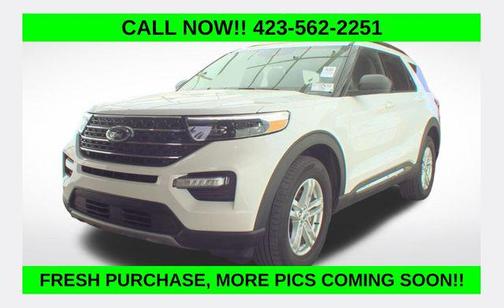 Star White Metallic Tri-Coat 2023 Ford Explorer XLT