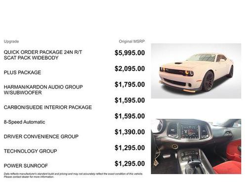 White Knuckle Clearcoat 2022 Dodge Challenger R/T Scat Pack Widebody