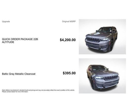 Baltic Gray Metallic Clearcoat 2021 Jeep Grand Cherokee L Altitude