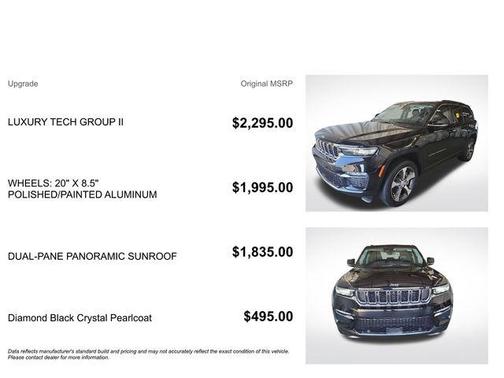 Diamond Black Crystal Pearlcoat 2022 Jeep Grand Cherokee 4xe Base