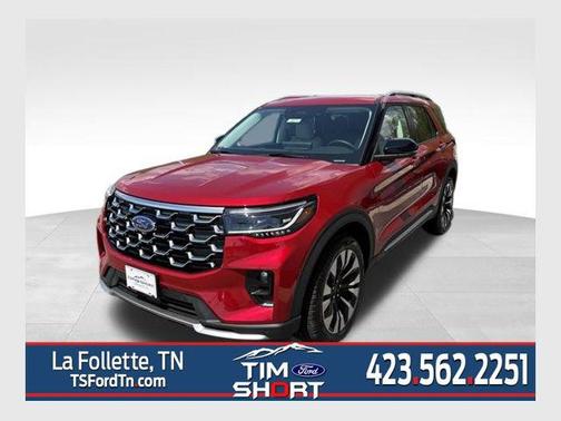 Rapid Red Metallic Tinted Clearcoat 2026 Ford Explorer Platinum