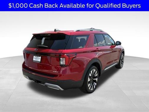 Rapid Red Metallic Tinted Clearcoat 2026 Ford Explorer Platinum