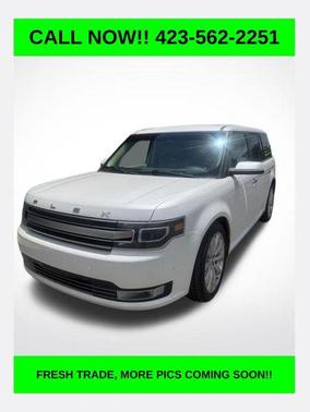 White Platinum Clearcoat Metallic 2015 Ford Flex Limited w/EcoBoost