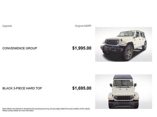Bright White Clearcoat 2024 Jeep Wrangler 4xe Sport S