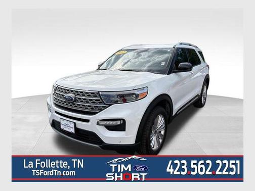 Star White Metallic Tri-Coat 2022 Ford Explorer Limited