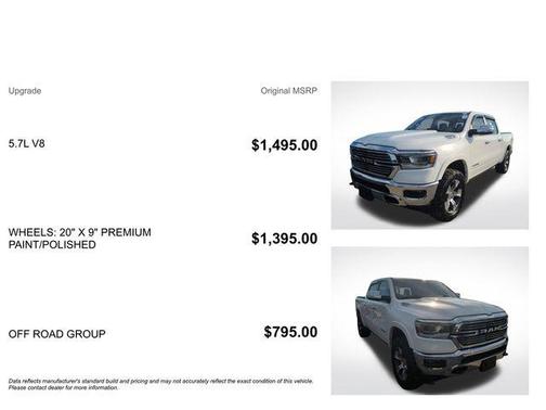 Bright White Clearcoat 2020 RAM 1500 Laramie